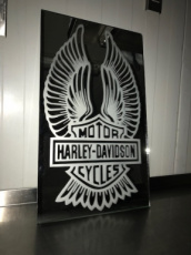 Glas 0003 Spiegel Harley Davidson